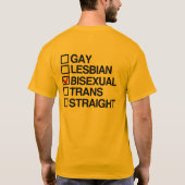 ANTWOORD BISEXUAL T-SHIRT (Achterkant)