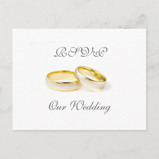 Antwoord Huwelijkskaart Uitnodiging Briefkaart (Voorkant)