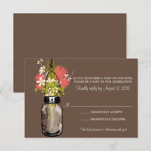 Antwoord Mason Pot en Wilde Bloemen (Voorkant / Achterkant)