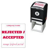  antwoord Modern Corporate Red Zelfinktende Stempel (In situ)