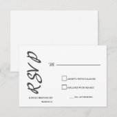 Antwoord Moderne platte minimalistisch eenvoudig (Voorkant / Achterkant)