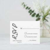 Antwoord Moderne platte minimalistisch eenvoudig Briefkaart (Staand voorkant)