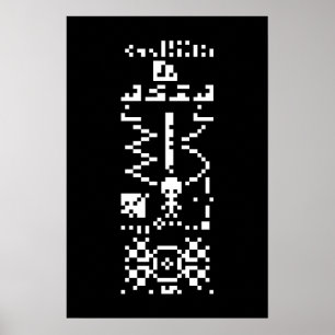 Antwoord op Arecibo binair bericht Poster