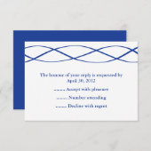 Antwoord op blauwe en witte gebeurtenissen, RSVP-  (Voorkant / Achterkant)