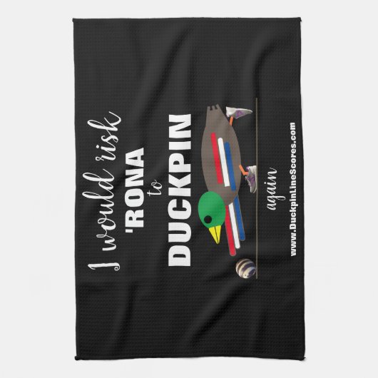 ANTWOORD OP DE SPELD - Handdoek (Verticaal)