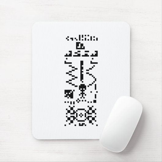 Antwoord op het binaire bericht van Arecibo Muismat (Met muis)