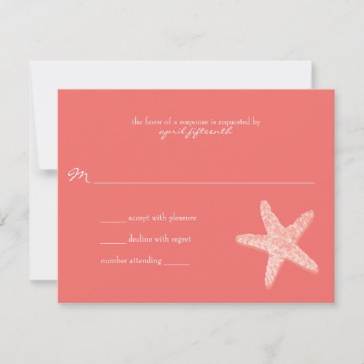 antwoord op het Starfish Wedding (Voorkant)