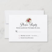 Antwoord op RSVP-kerstavond Bouquet-feestdag (Voorkant)