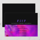 Antwoord op RSVP waterverf Weddenschap Kaart (Voorkant / Achterkant)