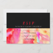 Antwoord op RSVP waterverf Weddenschap Kaart (Voorkant)