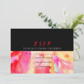 Antwoord op RSVP waterverf Weddenschap Kaart (Staand voorkant)