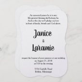 Antwoord op uitnodiging voor weddenschappen (Voorkant / Achterkant)