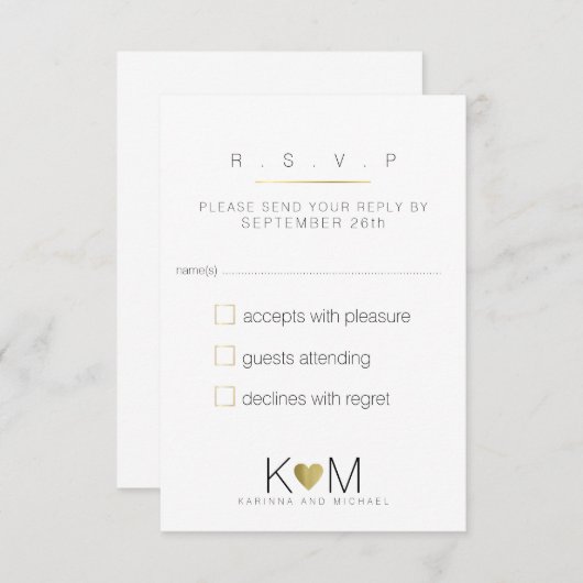 antwoord op vraag rsvp elegant , wit en helder huw (Voorkant / Achterkant)