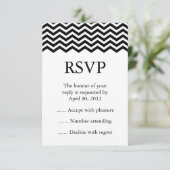 Antwoord op zwart-witgebeurtenissen, RSVP- of resp (Staand voorkant)