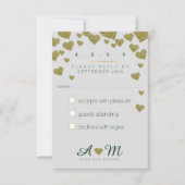 Antwoord, Reageer R.S.V.P. Love Wedding RSVP Kaartje (Voorkant)