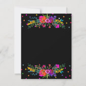 Antwoord van Bright Modern Floral & Black Fiesta R Kaart (Achterkant)