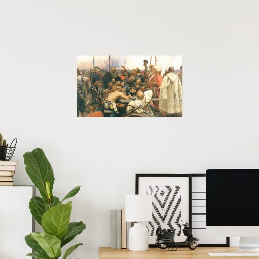 Antwoord van de kozakken poster (Thuiskantoor)