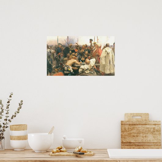 Antwoord van de kozakken poster (Keuken)