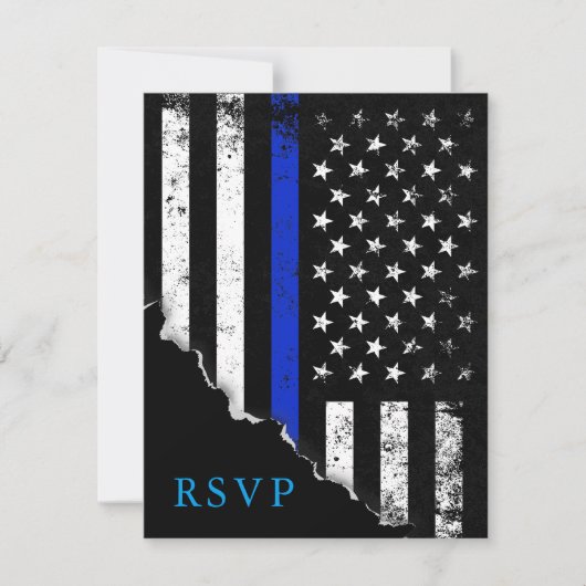Antwoord van de politie op Amerikaanse vlag RSVP (Voorkant)