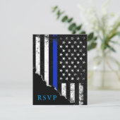 Antwoord van de politie op Amerikaanse vlag RSVP (Staand voorkant)