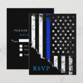 Antwoord van de politie op Amerikaanse vlag RSVP (Voorkant / Achterkant)
