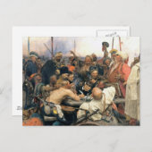 Antwoord van de Zaporozhian Cossacks Briefkaart (Voorkant / Achterkant)