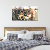 Antwoord van de Zaporozhian Cossacks Canvas Afdruk (Insitu (Slaapkamer))