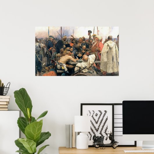 Antwoord van de Zaporozhian Cossacks Poster (Thuiskantoor)