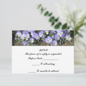Antwoord van Pansies Wedding RSVP (Staand voorkant)