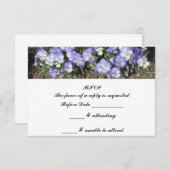 Antwoord van Pansies Wedding RSVP (Voorkant / Achterkant)