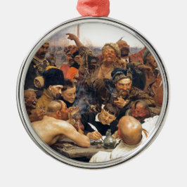Antwoord van Repin op de Kozaky/Kossacks in Oekraï Metalen Ornament
