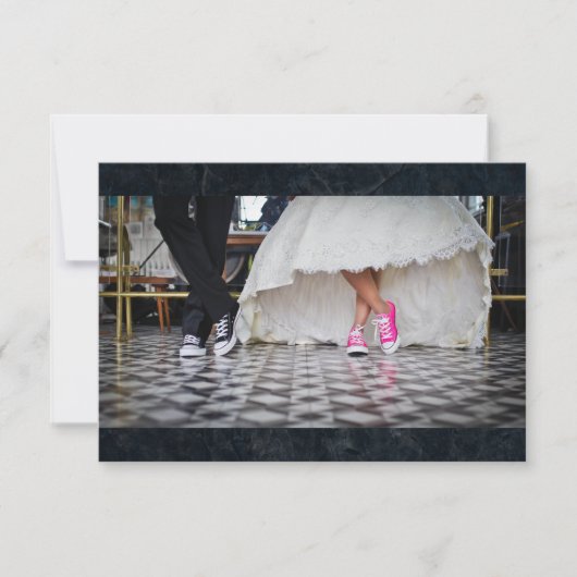 Antwoord van vijftiger jaren stijl bruidspaar (Voorkant)