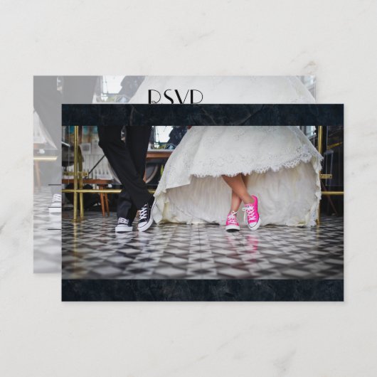 Antwoord van vijftiger jaren stijl bruidspaar (Voorkant / Achterkant)