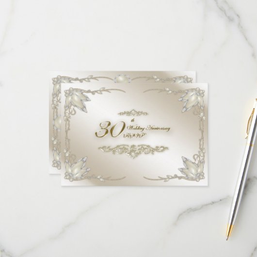 Antwoord voor 30-jarig huwelijksjubileum (Voorkant / Achterkant in situ)