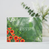 Antwoord voor Poppy's Trouwreceptie Kaart (Staand voorkant)