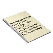 Antwoordblad voor grappige schrijfmachine notitieboek (Rechterzijde)