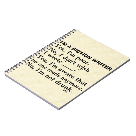 Antwoordblad voor grappige schrijfmachine notitieboek (Linkerzijde)