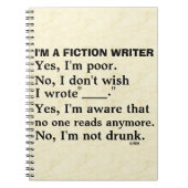 Antwoordblad voor grappige schrijfmachine notitieboek (Voorkant)