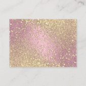 Antwoorden - Roze en gouden glitter Informatiekaartje (Achterkant)