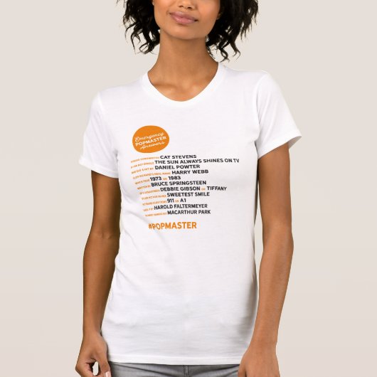 Antwoorden van de Popmaster van de noodsituatie Éé T-shirt (Voorkant)