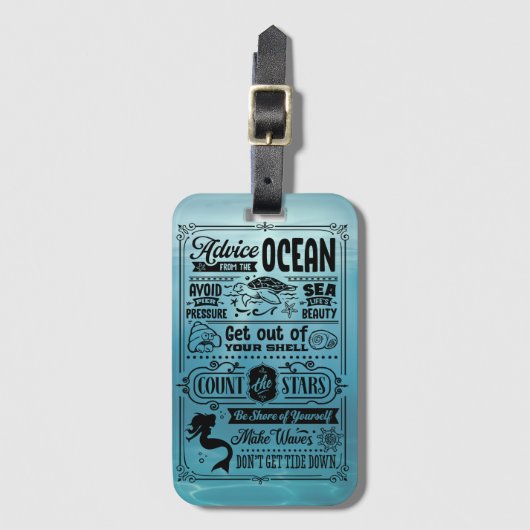 Antwoorden van het Zee Bagagelabel (Voorkant (verticaal))