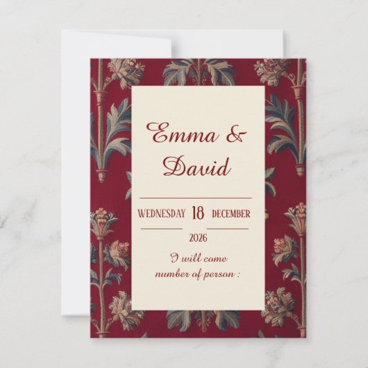 Antwoordenkaarten RSVP Kaartje (Voorkant)