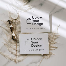 Antwoordkaart 3,5" x 5" RSVP bijlage Kaartje