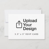 Antwoordkaart 3.5" x 5" RSVP-bijlage RSVP Kaartje (Voorkant)