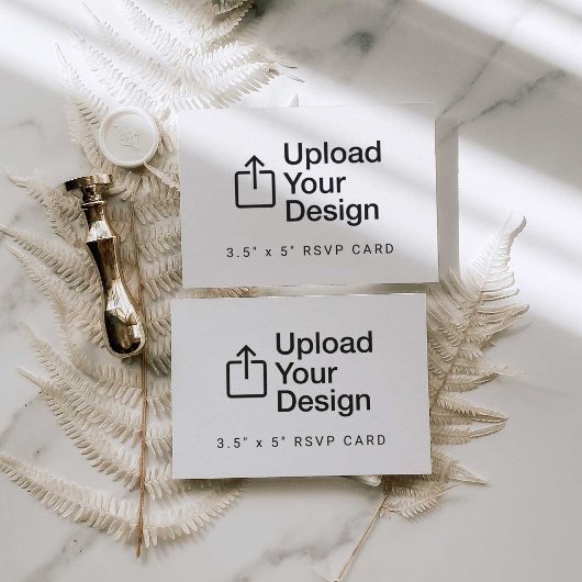 Antwoordkaart 3.5" x 5" RSVP-bijlage RSVP Kaartje