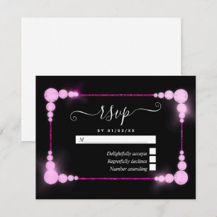 Antwoordkaart 60e diamanten bruiloft RSVP kaartje