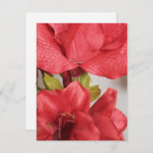 antwoordkaart amaryllis bruiloft Rood RSVP Kaartje (Voorkant / Achterkant)