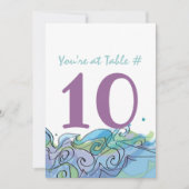 Antwoordkaart Beachy Ocean Bar Bat Mitzvah uitnodi Kaart (Voorkant)