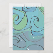 Antwoordkaart Beachy Ocean Bar Bat Mitzvah uitnodi Kaart (Achterkant)