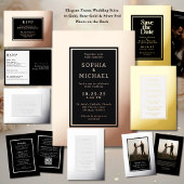 Antwoordkaart bruiloft RSVP Modern zilver luxe Folie Feestdagen Briefkaart